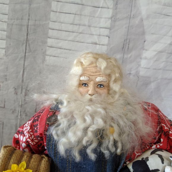 Lorraine Frances Farmer Santa Claus decor country - Picture 2 of 9